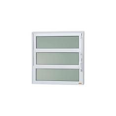 Janela de Alumínio Basculante 60x40cm Vidro Mini Boreal Elite Brimak Branco