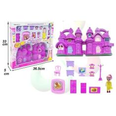 brinquedo casinha boneca com acessorios infantil - toys
