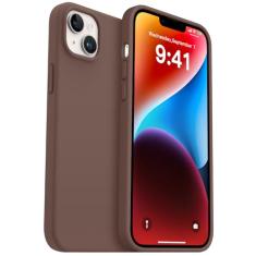 AOTESIER Capa compatível com iPhone 14 Plus, de silicone de grau alimentício, resistente ao desgaste, proteção antiqueda com forro de microfibra macia antiarranhões, capa para celular 14 Plus, 17 cm