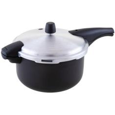 Panela de Pressão Tramontina Antiaderente 6L Preto e Prata Vancouver E