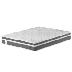 Colchão Casal Molas Ensacadas Euro In Up 138x188cm Pillow Euro D28 Cinza-Branco Probel