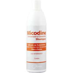 Micodine Shampoo Syntec Cetoconazol e Clorexidine para Cães e Gatos - 500 mL