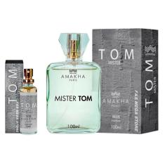 Kit Perfume Masculino Tom Mister Amakha Paris 100ml e 15ml Bolso