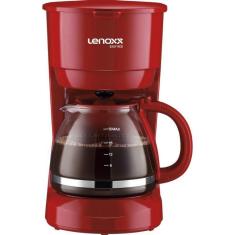 Cafeteira Elétrica Lenoxx Easy Red 18 Cafés Vermelha 127V