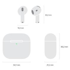 Apple AirPods 4 com Cancelamento Ativo de Ruído Branco