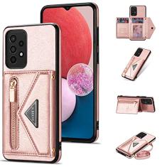 Furiet Capa carteira compatível com Samsung Galaxy A51 4G com suporte para cartão de crédito e alça de ombro transversal couro PU bolso com zíper capa carteira flip para A 51 M40S 51A A515F S51