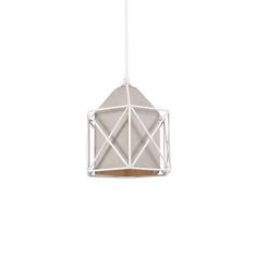 Pendente Adely Cinza/branco