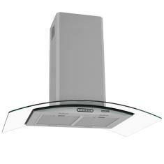 Coifa Ilha Nardelli Civc Vidro Curvo Inox