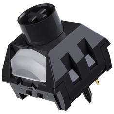 Kailh Box Interruptor de teclado de chocolate amargo para teclado mecânico de jogos, pré-lubrificado com haste à prova de poeira linear 5 pinos SMD LED 55gf todos os interruptores POM (chocolate