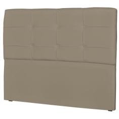 Cabeceira Casal Cama Box 140 cm London Corino Areia - JS Móveis