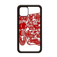 Capa protetora Blessing Paper Cut Flower Bird Fish para iPhone 11 Pro Max para Apple Mobile Case