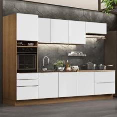 Cozinha Completa Madesa Lux 320004 Com Armário E Balcão - Rustic/Branc
