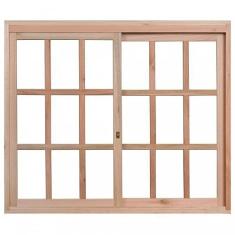 Janela com Caixilhos Vidros Quadriculados de Correr Rondosul