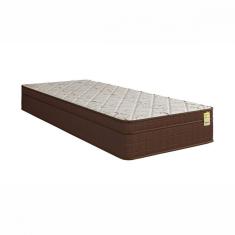 Colchão Solteiro Espuma D33 Dreemy Ultra 78x188x25 Marrom com Branco Apolospuma