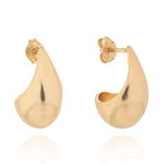 Brinco Gota Banhado em Ouro 18k