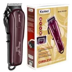 Cortador De Cabelo Profissional S/Fio Kemei 2600
