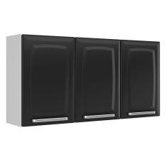 Armário Aéreo 3 Portas Luce Itatiaia - Preto