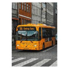 Kit 2 Quebra-cabeças Ônibus grandes de 60 peças