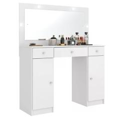 Penteadeira Camarim Carisma Sem Banqueta Branco - Demóbile Branco