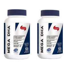 Kit  2 X Mega DHA 1000mg 120 Capsulas  Vitafor
