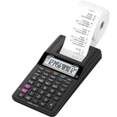 Calculadora Com Bobina Casio HR-8RC-WE-B-DC 12 Dígitos Preta