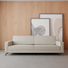 Sofá 3 Lugares Fly Neo Bege/cinza Claro