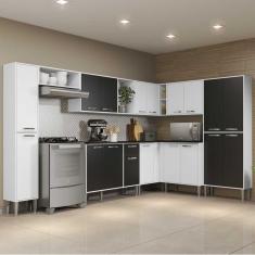 Cozinha Completa Armário e Balcão Xangai Rock Multimóveis