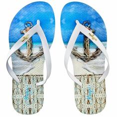 Chinelo Praia Feminino Âncora Azul, Magicc