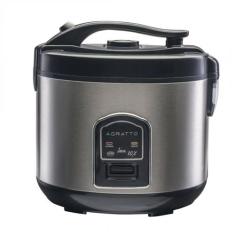Panela Elétrica de Arroz e Legumes Agratto Inox 10 xícaras, À vapor, 2