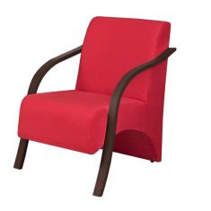 Poltrona Decorativa Vermelha Gigante Móveis Tecido Vermelho