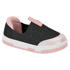 Tenis Molekinha 2728.100 Slip On Calce Fácil Infantil-Feminino