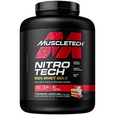 Muscletech Nitro Tech 100% Whey Gold (2,28Kg) - Sabor Morango Muscle Tech