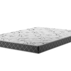 Colchão Espuma Casal D23 17cm 1,88m 1,38m Double Face Mobi Xadrez Preto