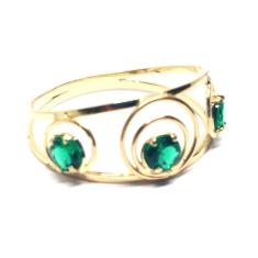 Anel  de ouro 18 k Com Pedras. - Elegancy Joias, 30, 20