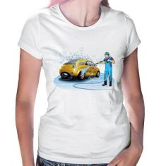 Baby Look Lava Jato - Foca na Moda, Branco, P