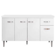 Balcão Pia Gabriela 150cm com Tampo MDP - AJL Móveis