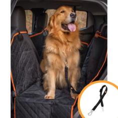 Capa Protetora Banco Carro Luxo Cão Gato Pet Meepets + Guia