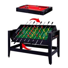 Mesa 2 em 1 Pebolim e Sinuca Winmax WMG53375-Unissex
