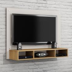 Painel Para Tv Até 46" Atena Valdemóveis Off White/Cinamomo