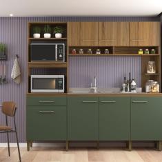 Cozinha Compacta 7 Portas E 1 Gaveta Ipê-arbo