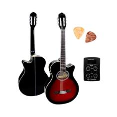 Violao Eletrico Nylon Gnf-1D Ceq Bk Pt