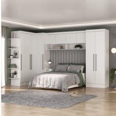 Guarda-roupa Modulado 10 Portas 6 Gavetas 7 Peças Branco