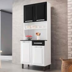 Cozinha Compacta Itatiaia Pratika com 4 Portas, 1 Gaveta e 5 Prateleiras - 80cm de largura