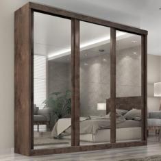 Guarda Roupa Casal Sevilha C/ 3 Esp Chocolate