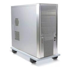 Base Suporte Gabinete Cpu Computador Branco Com Rodas Mdf