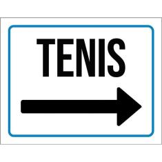 Placa Sinalização - Tenis Seta Direita 36X46