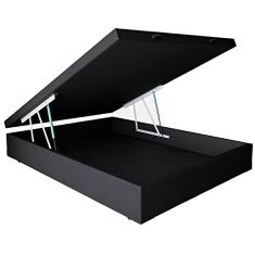 Cama Box Casal com Baú Pistão a gás Preto