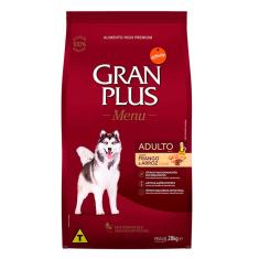 Ração Gran Plus Cães Menu Adultos Frango e Arroz 20kg