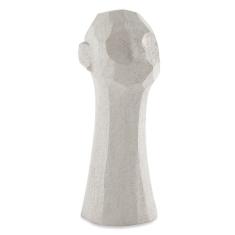 Escultura Decorativa Rosto em Poliresina Off White 39x16cm