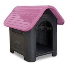 Casa Casinha De Cachorro N.3 Mecpet Média Desmontável Rosa